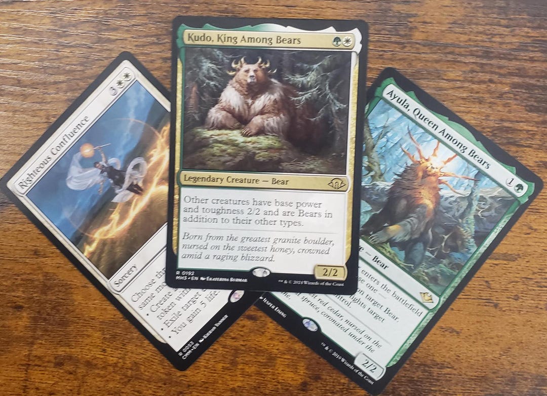 MTG Commander Deck EDH Deck Kudo, King Among Bears 100 Magic Cards Custom Deck Tokens Modern