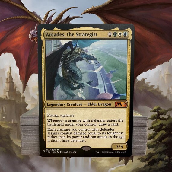 Mtg Angel Deck Used MTG Commander Deck - Arcades, The Strategist (100-Card  Defender Theme Deck) Mtg Decks Standard