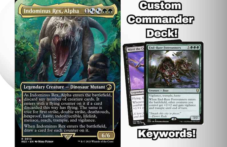 MTG Commander Deck EDH Deck Indominus Rex Alpha 100 Magic Etsy