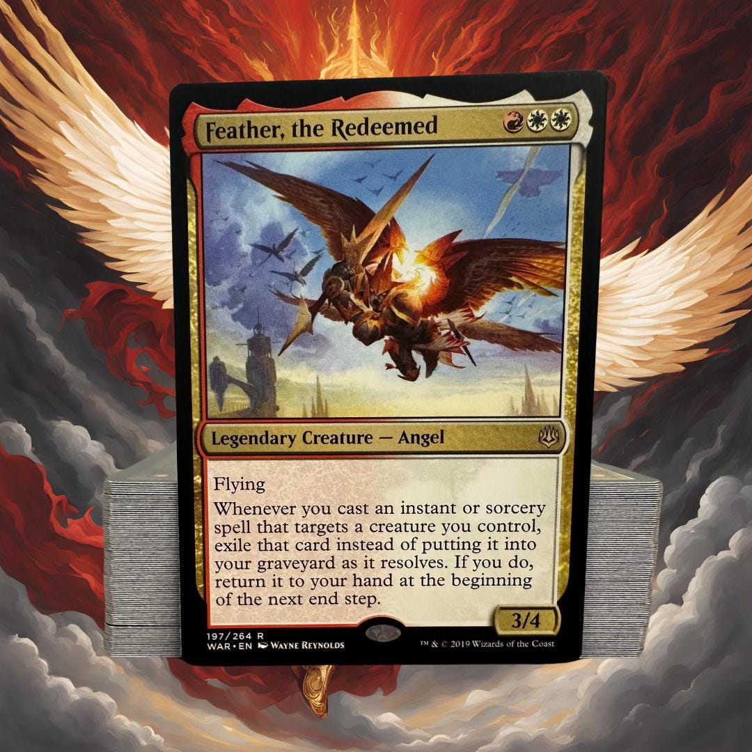 MTG Commander Deck Magic: The Gathering Commander EDH Deck  Feather, The  Redeemed 100-Card Custom Deck (Red/White) Sliver MTG Commander Player-Built  Decks