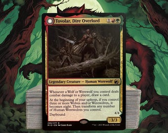 Tovolar, Dire Overlord Commander Deck MTG Custom Deck Werewolves Wolf Deck Wolves Gruul Stompy