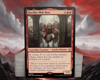 MTG Commander Goblin Deck EDH Deck Krenko, Mob Boss 100 Magic Cards Custom Deck Goblins Red