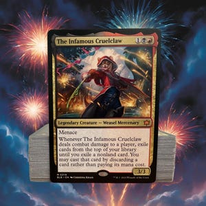 MTG Commander Deck EDH Deck Commander The Infamous Cruelclaw 100 Magic Cards Custom Deck Bloomburrow Rakdos