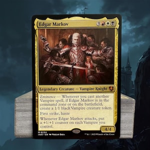 MTG Commander Vampire Deck EDH Deck Edgar Markov 100 Magic Cards Custom Deck Vampires
