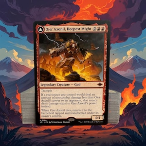MTG Commander Deck EDH Deck Ojer Axonil, Deepest Might 100 Magic Cards Custom Deck Burn Damage deck! The Lost Caverns of Ixalan