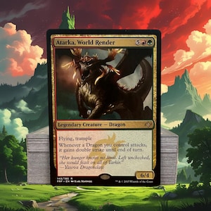 MTG Commander EDH Deck Atarka, World Render 100 Magic Cards Custom Deck Dragons