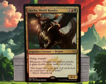 MTG Commander EDH Deck Atarka, World Render 100 Magic Cards Custom Deck Dragons