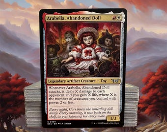 [MTG]Arabella, Abandoned Doll アーティストプルーフ Arabella Abandoned Doll Altered Art Duskmourn Artifact Toy