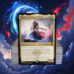 MTG Commander Deck EDH Deck Narset, Enlightened Exile 100 Magic Cards Custom Deck Jeskai Prowess