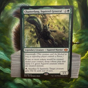 MTG Commander Deck EDH Deck Chatterfang, Squirrel General 100 Magic Cards Custom Deck Squirrels Tokens Green Black Golgari