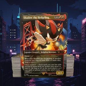 MTG Commander Deck EDH Deck Shadow the Hedgehog 100 Magic Cards Custom Deck Counters Rakdos Haste