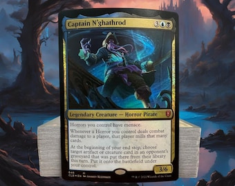 マジック：ザ・ギャザリング Captain N'ghathrod EDH/Commander MTG Captain N'ghathrod Custom Made Game Card Proxy - Etsy