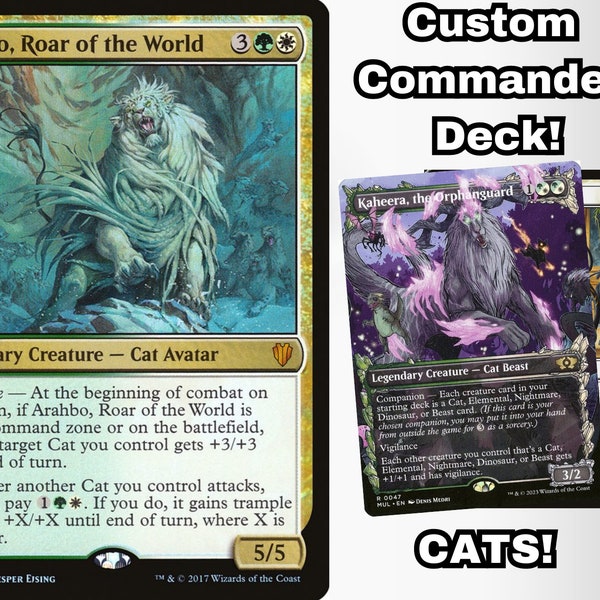 Mtg Tribal Commander Decks Etsy