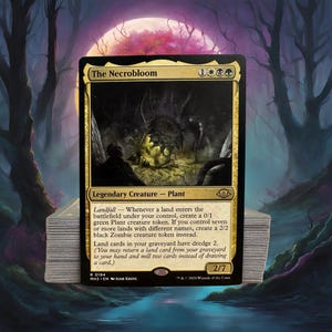 MTG Commander Deck EDH Deck The Necrobloom 100 Magic Cards Custom Deck Landfall Modern Horizons 3