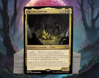 MTG Commander Deck EDH Deck The Necrobloom 100 Magic Cards Custom Deck Landfall Modern Horizons 3