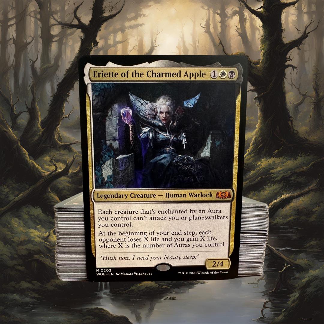 MTG Commander Deck EDH Deck Eriette of the Charmed Apple 100 Magic Cards Custom Deck Auras Enchantments Orzhov Wilds of Eldraine
