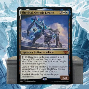 mtg shorikai commander deck Shorikai, Genesis Engine (Extended) [Kamigawa: Neon Dynasty Commander] This Vehicle becomes an artifact creature until end of turn.) Shorikai Shorikai, Genesis Engine Vehicles Pilots