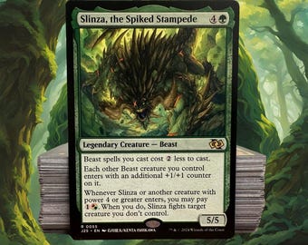 Slinza, the Spiked Stampede MTG EDH Commander Deck! Gruul Beast! - Etsy Slinza, the Spiked Stampede MTG EDH Commander Deck! Gruul Beast! - Etsy