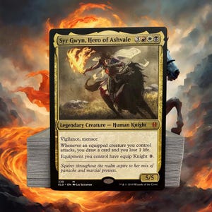 MTG Commander Deck EDH Deck Syr Gwyn, Hero of Ashvale 100 Magic Cards Custom Deck Knights Equipment