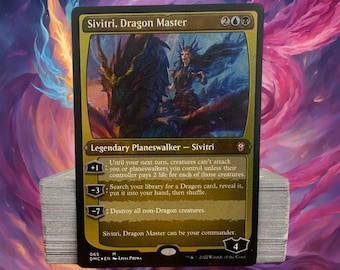 MTG Commander Deck EDH Deck Sivitri, Dragon Master 100 Magic Cards Custom Deck Dragons Dragon Tribal