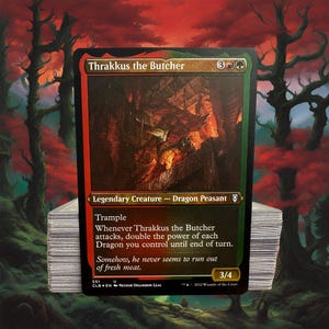 MTG Commander EDH Deck Thrakkus the Butcher 100 Magic Cards Custom Deck Dragons