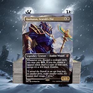 MTG Commander Deck EDH Deck Hashaton, Scrab&#39;s Fist 100 Magic Cards Custom Deck Esper Discard Aetherdrift