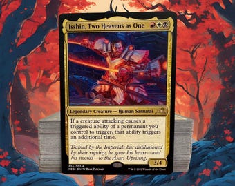 MTG Commander Deck EDH Deck Isshin, Two Heavens as One 100 Magic Cards  Custom Deck Powerful Combat Attack - Etsy