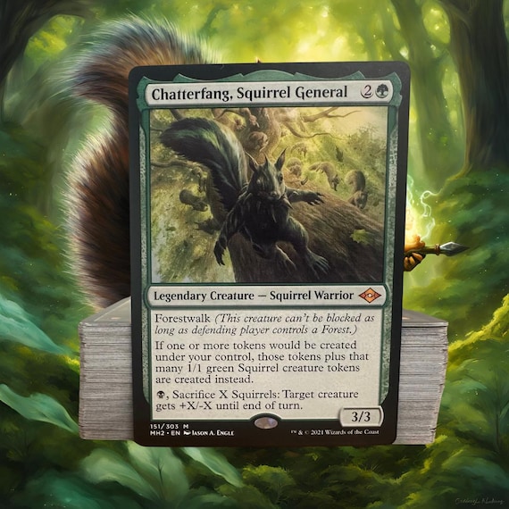 MTG Commander Deck EDH Deck Chatterfang, Squirrel General 100 Magic Cards  Custom Deck Squirrels Tokens Green Black Golgari - Etsy Israel