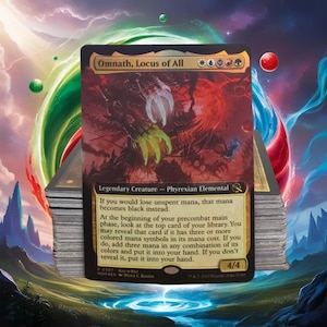 MTG Commander Deck EDH Deck Omnath, Locus of All 100 Magic Cards Custom Deck 5 Colors