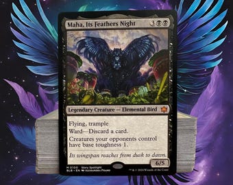 MTG Commander EDH Deck Maha, Its Feathers Night 100 Magic Cards Custom Deck Bloomburrow Black