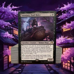 MTG Commander Deck EDH Deck Tatsunari, Toad Rider 100 Magic Cards Custom Deck Enchantments Auras