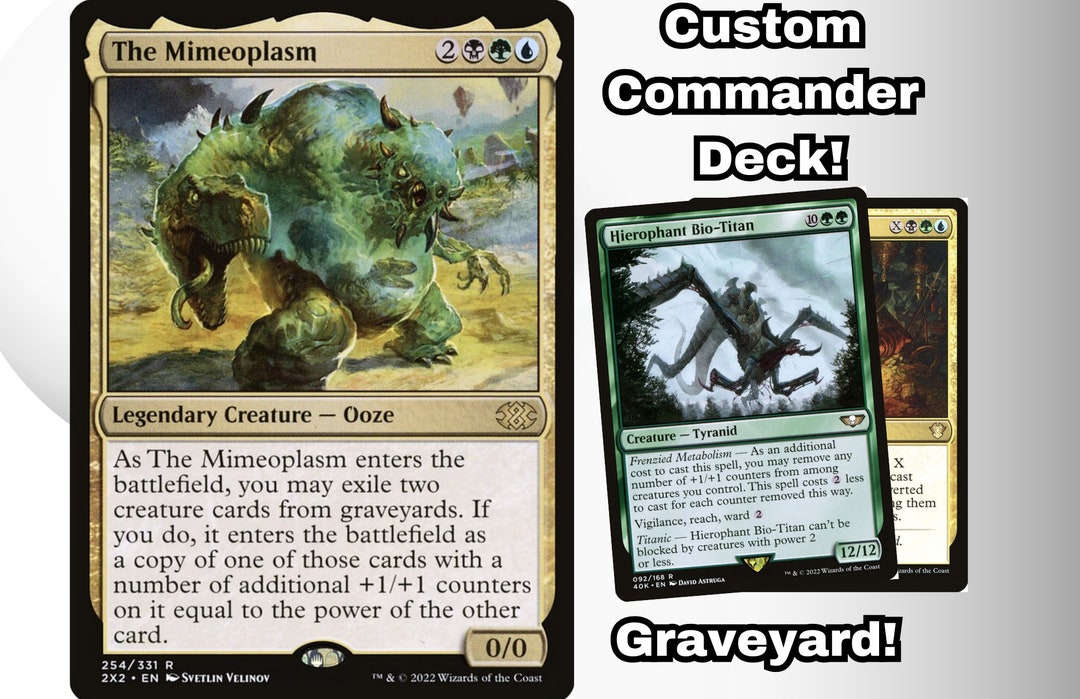 MTG Commander Deck EDH Deck the Mimeoplasm 100 Magic Cards Custom Deck