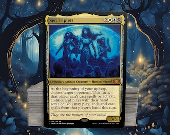 MTG Commander Deck EDH Deck Sen Triplets 100 Magic Cards Custom Deck Steal Theft Control Esper