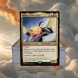 MTG Commander Deck EDH Deck Kykar, Wind&#39;s Fury 100 Magic Cards Custom Deck Jeskai