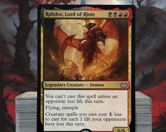Rakdos, Lord of Riots Commander Deck MTG Custom Deck Magic the Gathering Damage Deck
