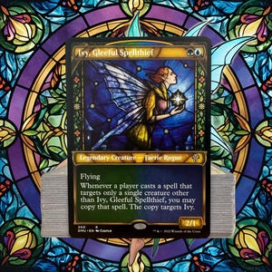 MTG Commander Deck EDH Deck Ivy, Gleeful Spellthief 100 Magic Cards Custom Deck Simic Creatures Auras Spells