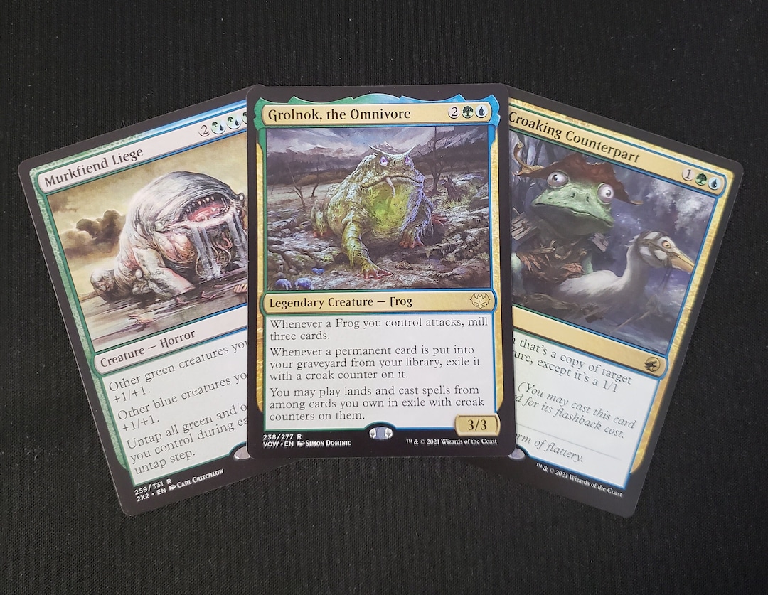 MTG Commander Deck EDH Deck Grolnok, the Omnivore 100 Magic Cards Custom Deck Frogs Self Mill