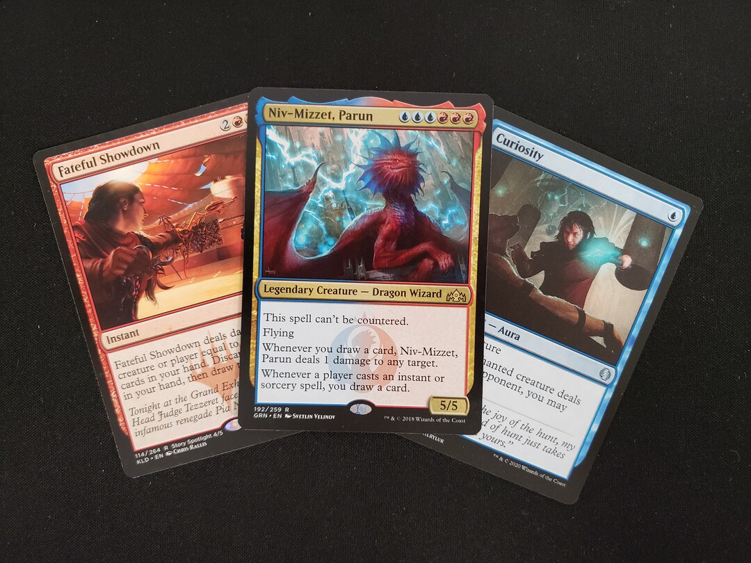 Magic: The Gathering Commander Deck - Niv-Mizzet, Parun (Izzet Card Draw / Burn, 100 Cards)