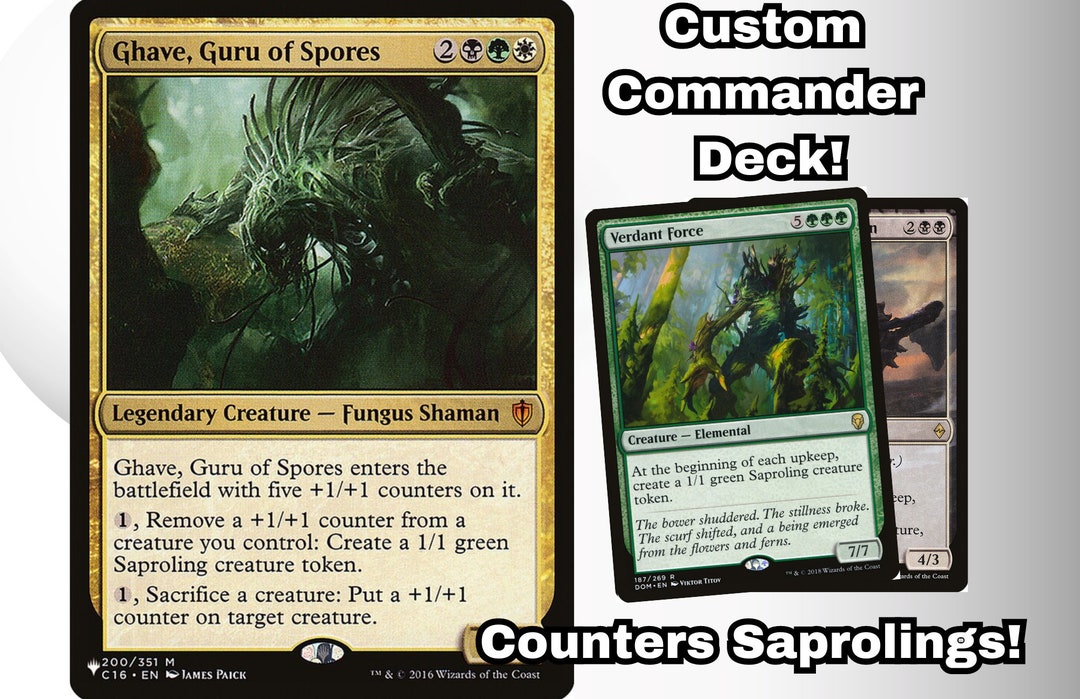 MTG Commander Deck EDH Deck Ghave, Guru of Spores 100 Magic Cards