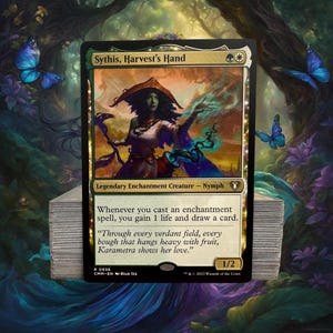 MTG Commander Deck EDH Deck Sythis, Harvest&#39;s Hand 100 Magic Cards Custom Deck Enchantments Auras