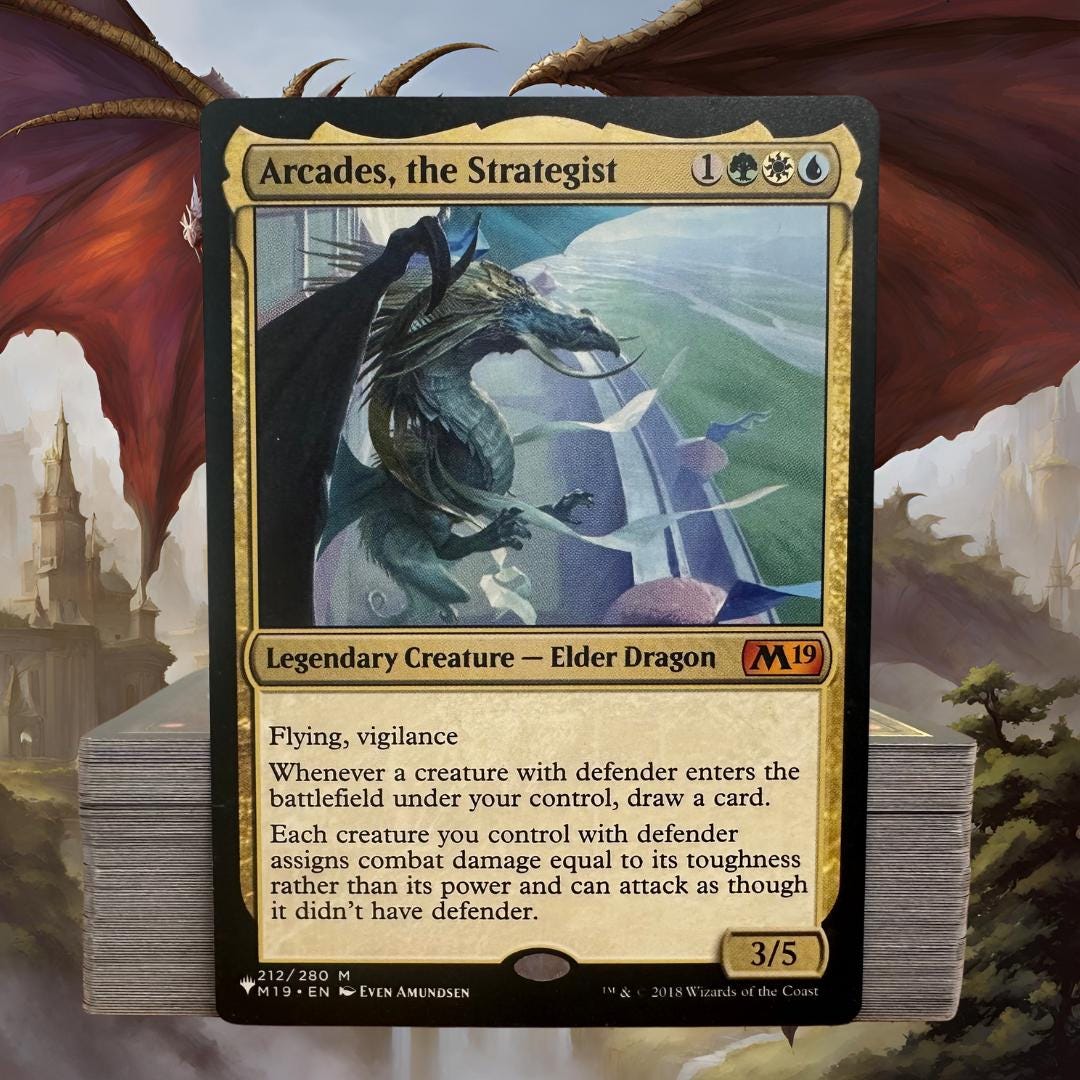 arcades mtg commander deck Arcades, the Strategist EDH Magic Ready-to-Play Defender Wall Arcades, the Strategist Deck -