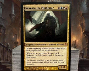 mtg nekusar commander deck Nekusar, the Mindrazer FORCED CARD DRAW Magic Mtg Custom Commander Deck main image 0