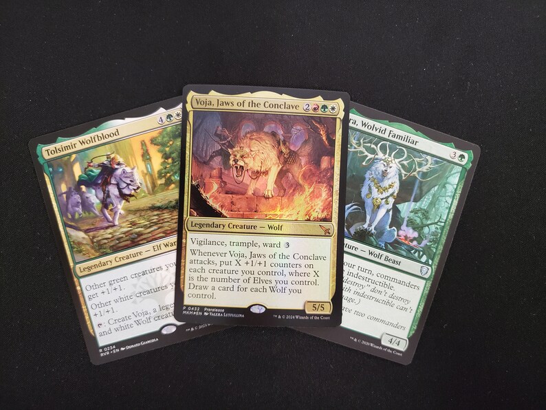 MTG Commander Deck EDH Deck Voja Jaws of the Conclave 100 Magic Cards Custom Deck Elves and