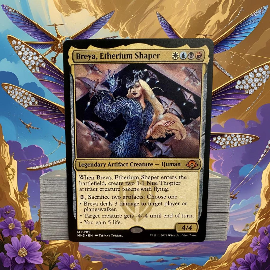 MTG Commander Deck EDH Deck Breya, Etherium Shaper 100 Magic Cards ...