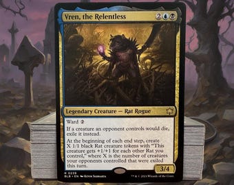MTG Commander Deck EDH Deck Commander Vren, the Relentless 100 Magic Cards Custom Deck Rats Rat Deck Bloomburrow