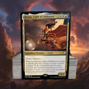 MTG Commander Deck EDH Deck Bruna, Light of Alabaster 100 Magic Cards Custom Deck Auras Azorius Enchantments