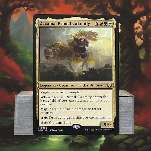 MTG Commander Deck EDH Deck Zacama, Primal Calamity 100 Magic Cards Custom  Deck Dinosaurs Dinosaur Deck - Etsy