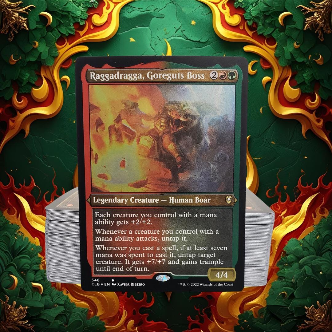 MTG Commander Deck EDH Deck Raggadragga, Goreguts Boss 100 Magic Cards ...