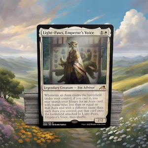 MTG Commander Deck EDH Deck Light-Paws, Emperor&#39;s Voice 100 Magic Cards Custom Deck Auras Voltron White