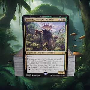 MTG Commander Deck EDH Deck Nemata, Primeval Warden 100 Magic Cards Custom Deck Saprolings Fungus Tribal
